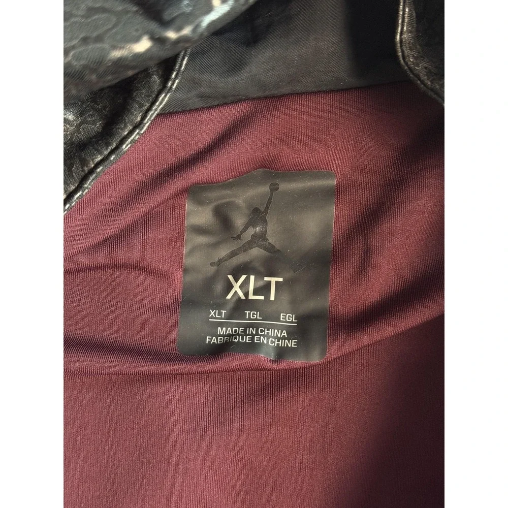 Jordan‎ Hoodie Mens XLT Purple Zip Fleece Shield Elephant Print Face Mask